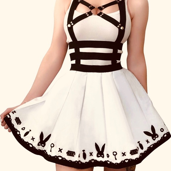 Bunny Lolita Kawaii Cosplay Babydoll Goth Dress - Picture 2 of 12